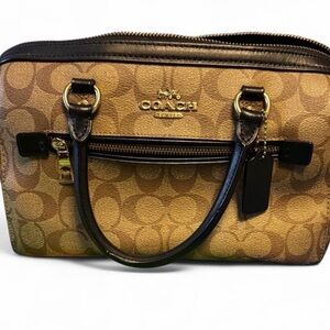 Coach Tan and Black Women's Bag